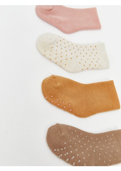 Yeni Sezon Desenli Kız Bebek Soket Çorap 4'lü fiyatları