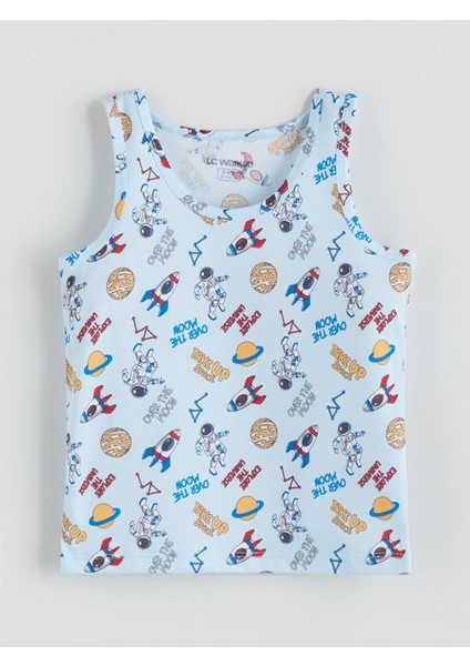 Yeni Sezon Bisiklet Yaka Baskılı Erkek Çocuk Atlet