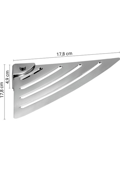 Essential Duş Malzemelik, Köşe, 17.8xh4.9 cm - Krom fiyatları