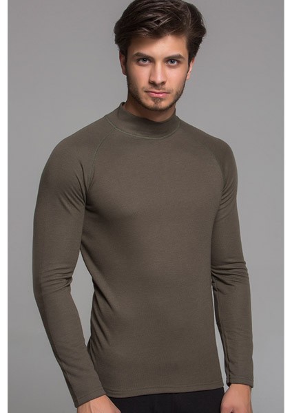 Termal Üst Içlik - Balıkçı Yaka - Thermoform - Haki