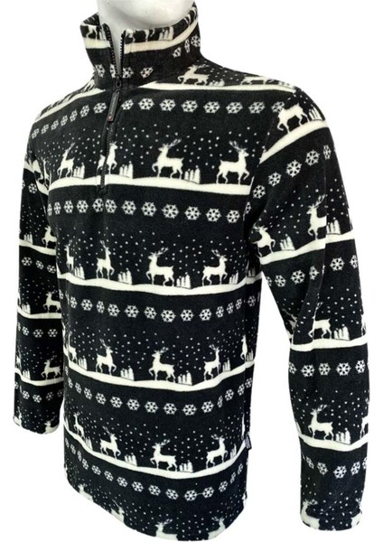 Polar Sweatshirt - Thermoform - Fermuarlı - Lacivert