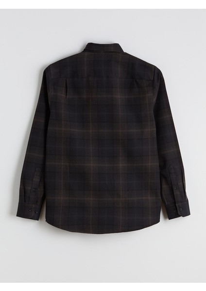Yeni Sezon Regular Fit Uzun Kollu Ekose Gabardin Erkek Gömlek fiyatları