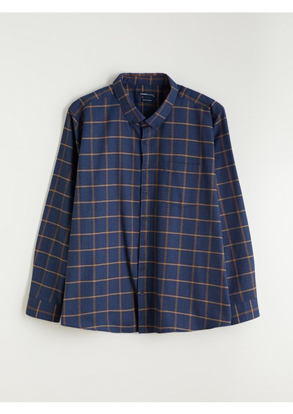 Yeni Sezon Regular Fit Uzun Kollu Ekose Erkek Gömlek