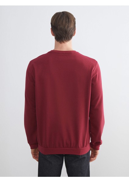 Yeni Sezon Bisiklet Yaka Baskılı Erkek Sweatshirt indirimleri
