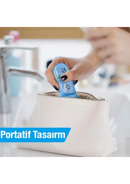 ally taşınabilir 7 günlük haftalık hap vitamin saklama kutusu kabı-(1903) indirimleri