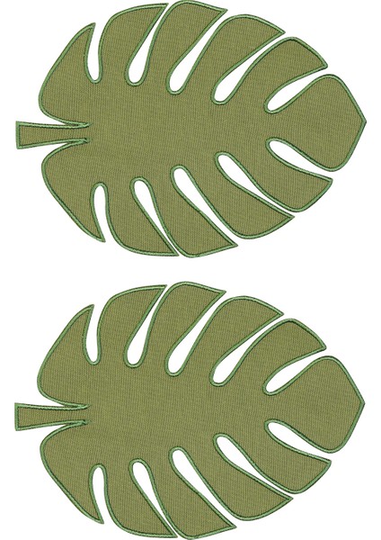Monstera 2'li Bardak Altlığı