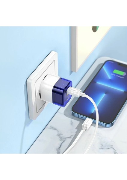 Hoco C131A Platinum PD30W+QC3.0 Girişli Hızlı Şarj Başlığı ve Type-C To iPhone Lightning KABLO-(1903) indirimleri