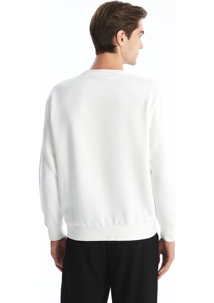 Yeni Sezon Bisiklet Yaka Uzun Kollu Baskılı Erkek Sweatshirt fırsatları