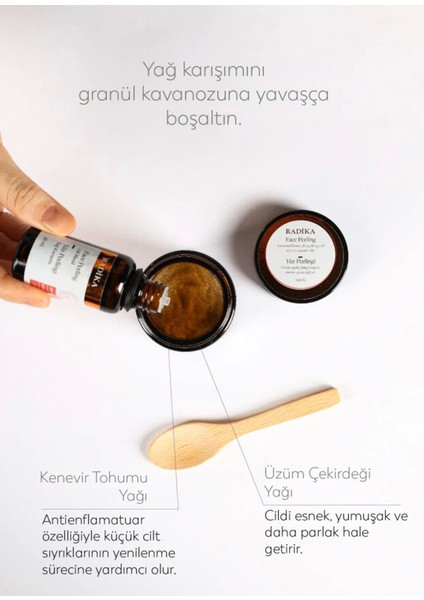 Arındırıcı & Onarıcı Doğal Yüz Peelingi 100 gr + 30 ml modelleri