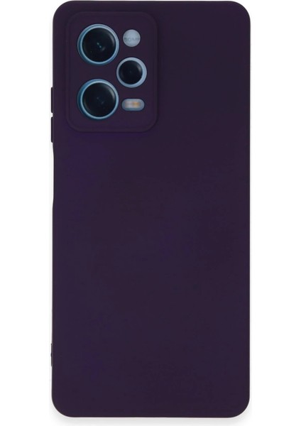 Newface Xiaomi Redmi Note 12 Pro 5g Kılıf Nano Içi Kadife Silikon - Mor
