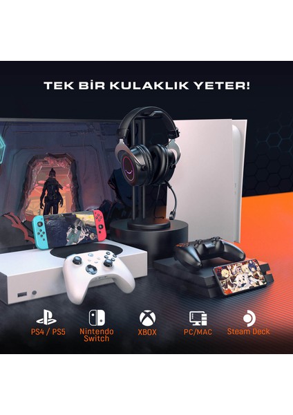 Ampligame H3 Mikrofonlu Rgb Gaming Oyuncu Kulaklığı indirimleri