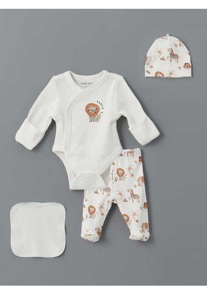 Yeni Sezon Baskılı Prematüre Erkek Bebek Hastane Çıkış Seti