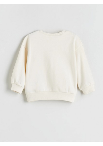 Lcw Kids Ekru Bisiklet Yaka Fiyonk Detaylı Kız Çocuk Sweatshirt fiyatları