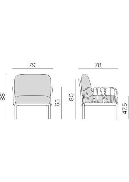 Komodo Poltrona Koyu Indigo Tekli Bahçe Koltuğu fiyatları