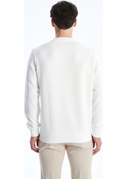 Yeni Sezon Bisiklet Yaka Uzun Kollu Erkek Dokulu Sweatshirt fırsatları