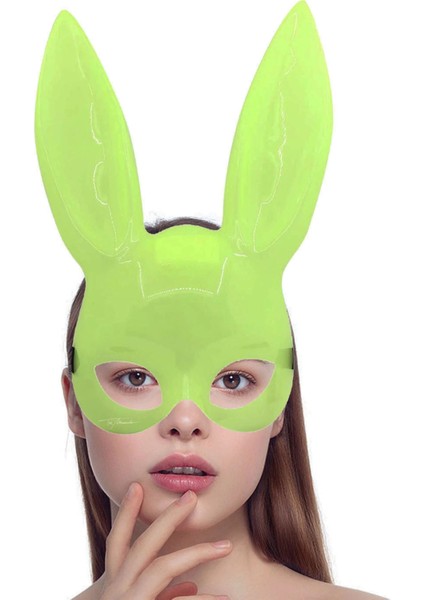 Karanlıkta Parlayan Fosforlu Tavşan Maskesi – Glow Bunny Masquerade Maske (32X22 Cm) modelleri