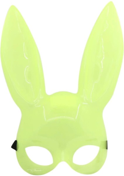 Karanlıkta Parlayan Fosforlu Tavşan Maskesi – Glow Bunny Masquerade Maske (32X22 Cm) fırsatları