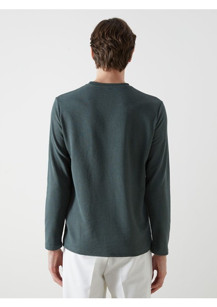 Yeni Sezon Bisiklet Yaka Uzun Kollu Baskılı Erkek Sweatshirt fırsatları