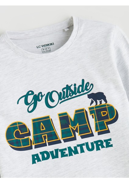 Yeni Sezon Bisiklet Yaka Erkek Çocuk Pijama Takımı modelleri