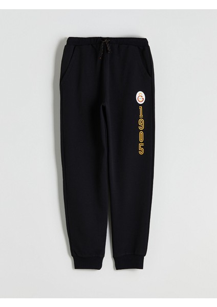 Yeni Sezon Beli Lastikli Galatasaray Baskılı Erkek Çocuk Jogger Eşofman Alt