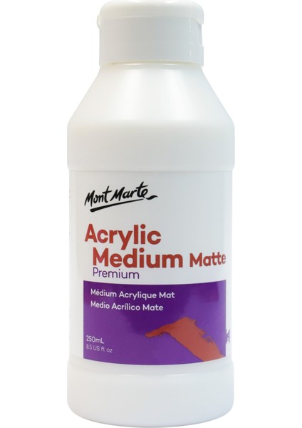 mm Akrilik Medium Matte Premium 250ML (Mat)