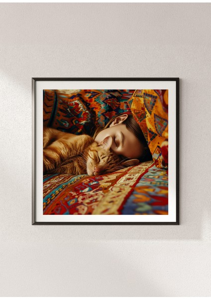 Lea Ginger By Jean S. Partre Fine Art Baskı 70X70 cm modelleri
