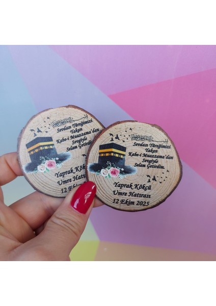 Umre Hatırası Ahşap Magnet 20'li Paket fiyatları