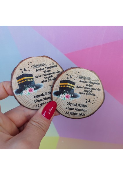 Umre Hatırası Ahşap Magnet 20'li Paket modelleri