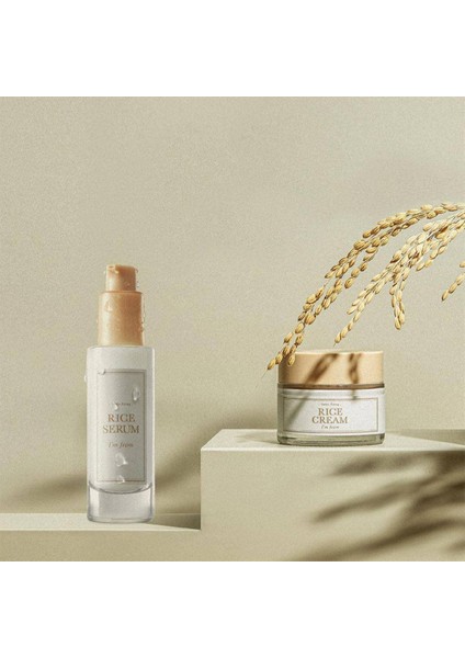 Rice Serum Parlatıcı ve Besleyici Seramitli Niacinamidli Pirinç Serumu 30ML indirimleri