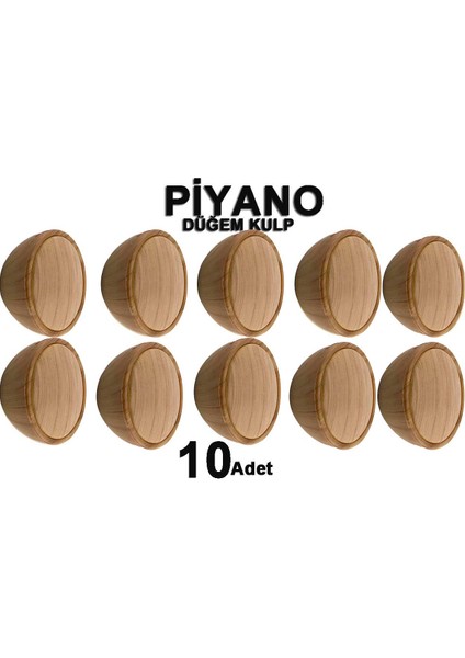 Piyano Düğme (10 Adet) Mobilya Yatak Odası Mutfak Dolabı Çekmece Tv Ünitesi Kulpu