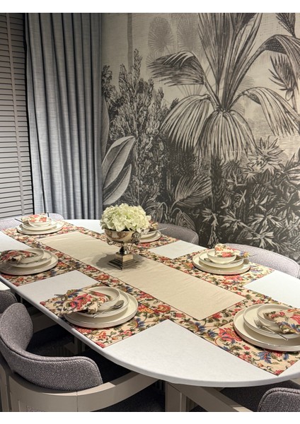 Keten Hürrem Desen Runner 40X140 cm modelleri
