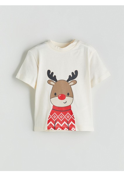 Yeni Sezon Yılbaşı Temalı Erkek Bebek Tişört ve Şort 2'li fiyatları