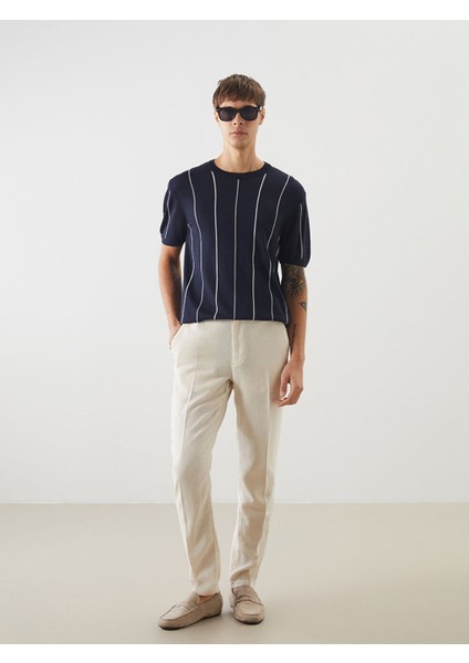 Yeni Sezon Bisiklet Yaka Kısa Kollu Çizgili Erkek Triko Kazak fiyatları