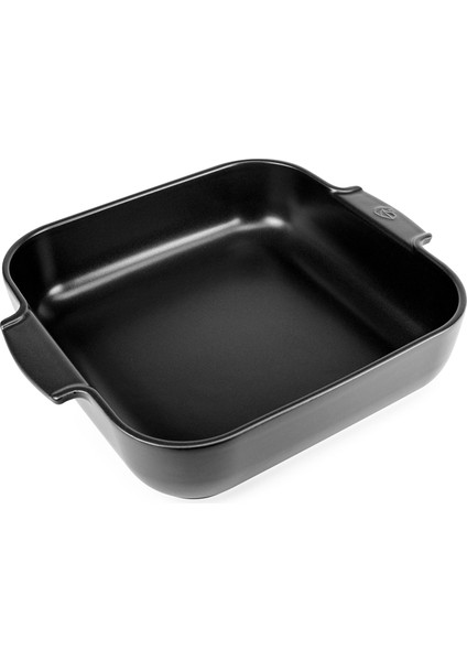 Appolia Satin Siyah Kare Fırın Kabı 28 cm