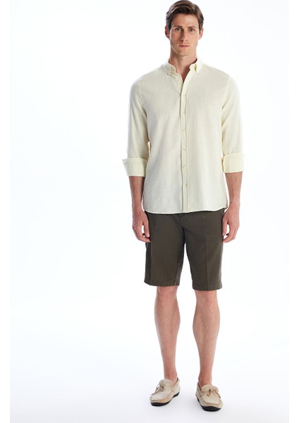 Yeni Sezon Slim Fit Uzun Kollu Armürlü Erkek Gömlek modelleri