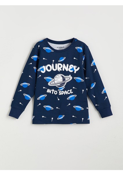 Yeni Sezon Bisiklet Yaka Erkek Çocuk Pijama Takımı fiyatları