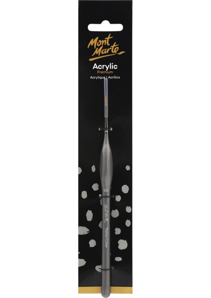 mm Sanatçı Akrilik Boya Fırçası Premium Taklon Liner 5/0