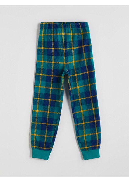 Yeni Sezon Bisiklet Yaka Polar Erkek Çocuk Pijama Takımı indirimleri