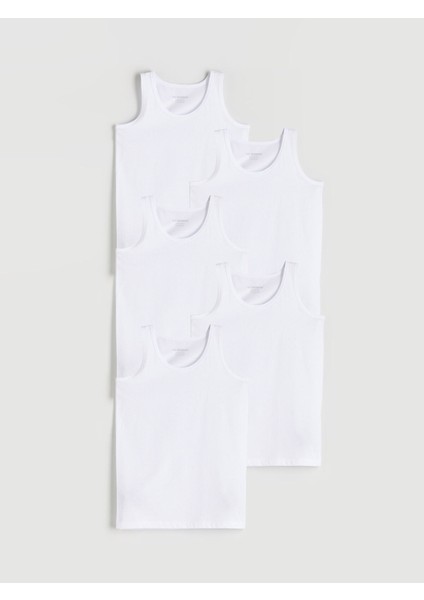 Yeni Sezon Bisiklet Yaka Erkek Çocuk Atlet 5'li