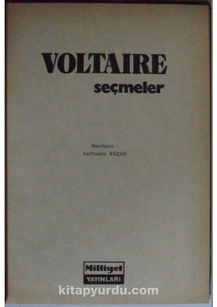 Voltaire-Seçmeler Kod: 6-D-46