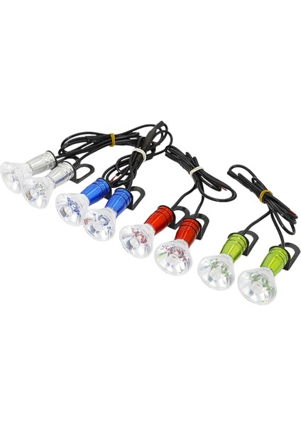 Motosiklet Çakarlı Kartal Gözü LED - Kırmızı