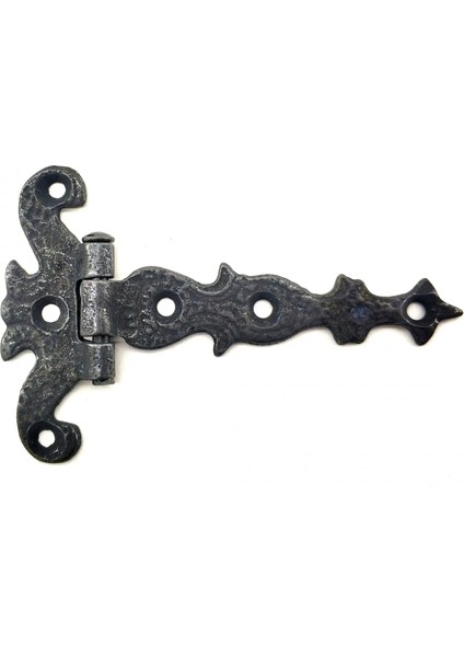 Antika Tarz Dekoratif Pirinç Kuyruklu Kelebek Menteşe - 63X100 Mm, Oksit