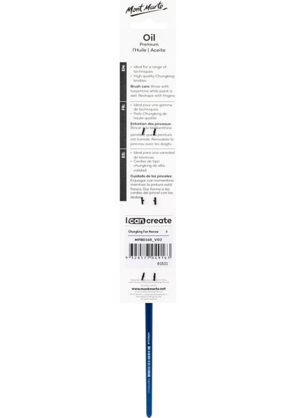 mm Sanatçı Yağlı Boya Fırçası Premium Chungking Fan Dar 6 fiyatları