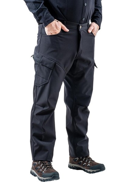 Içi Polarlı Softshell Pantolon - Su Rüzgar Geçirmez - Savage - Siyah - Tactical Pantolon modelleri