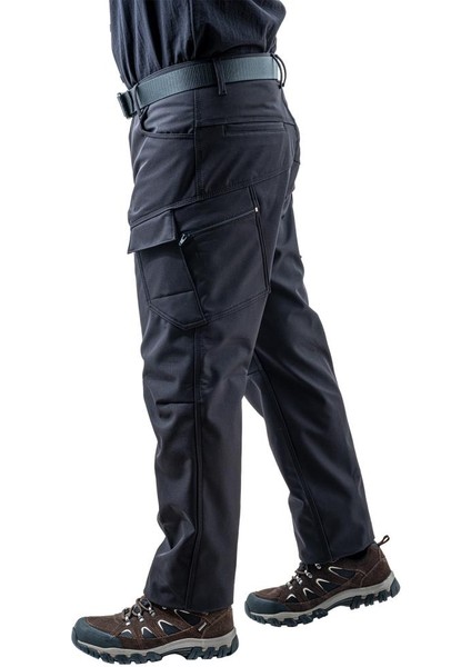 Içi Polarlı Softshell Pantolon - Su Rüzgar Geçirmez - Savage - Siyah - Tactical Pantolon fırsatları