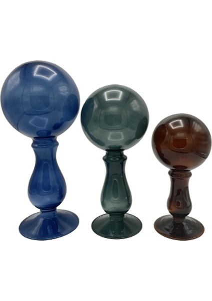 Pompano Cam Koyu Mavi Dekoratif Obje modelleri