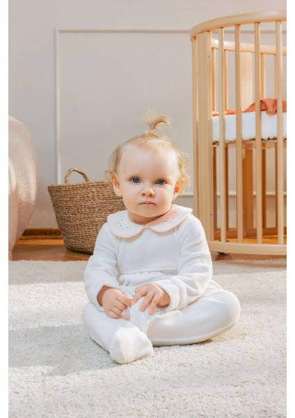 Kız Bebek Kadife Tulum