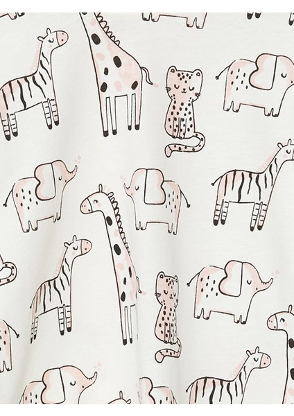 Yeni Sezon Bisiklet Yaka Baskılı Kısa Kollu Kız Bebek Tişört modelleri