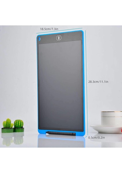 T12 Mavi Writing Tablet LCD 12 Inç Dijital Kalemli Çizim Yazı Tahtası fırsatları