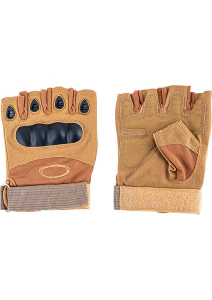 Parmaksız Kemik Taktikal Eldiven - Kum - 1108 fırsatları